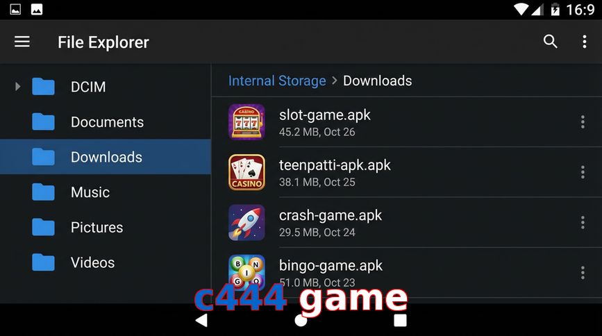 Main screen of C444 Game gameapk page for PK players